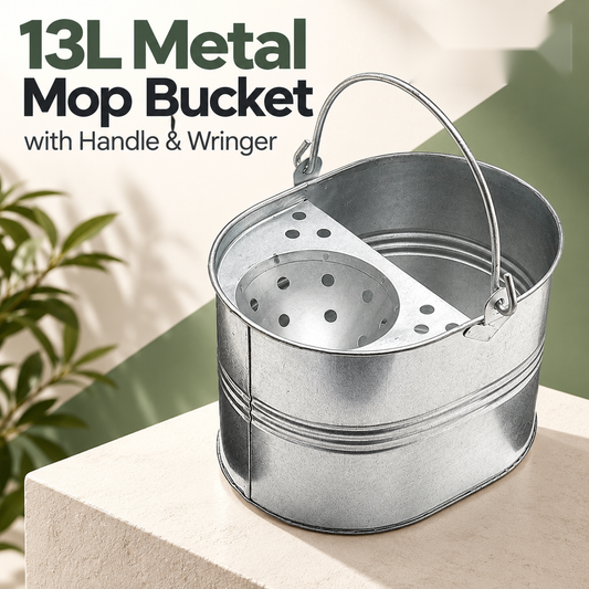 13L Metal Mop Bucket with Wringer — supplier image 1