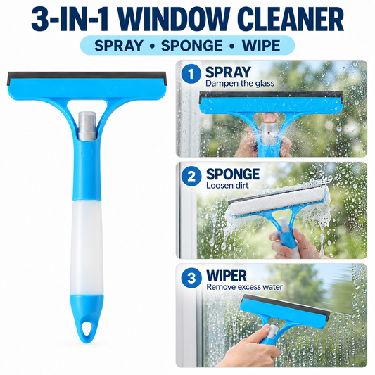 3-in-1 Spray Window Squeegee — supplier image 1